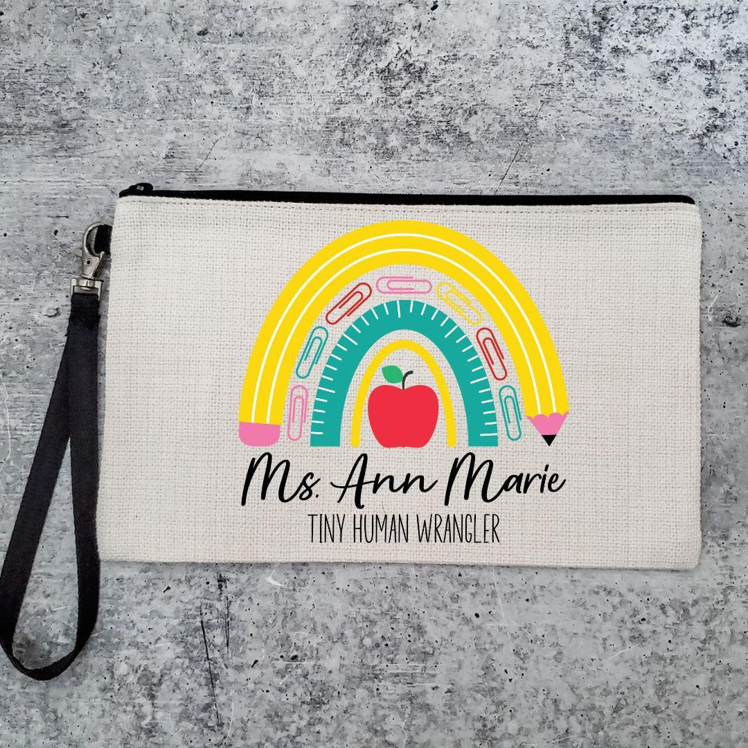 Tiny Human Wrangler Personalized Pencil Case for Teacher