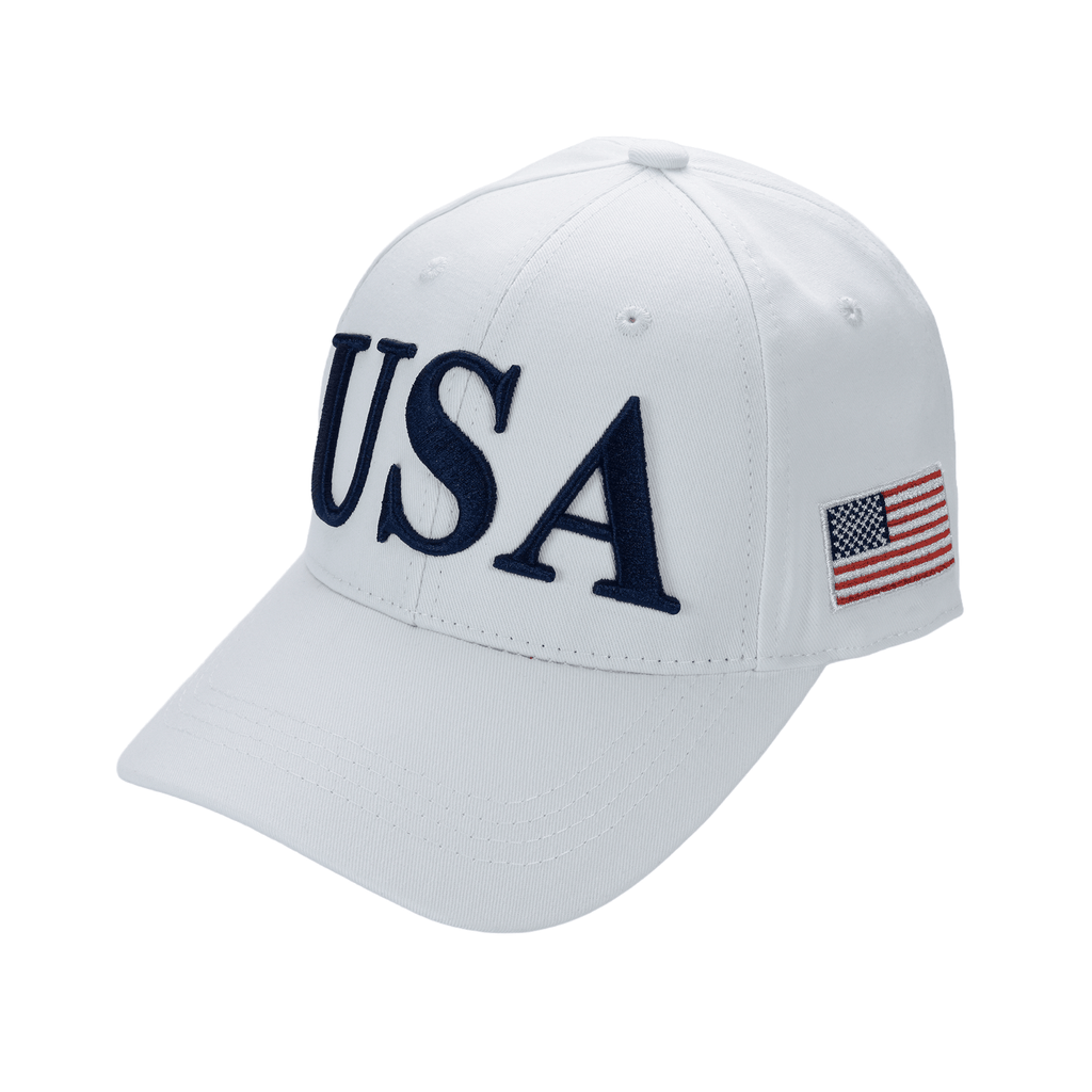 USA Premium Cotton Twill Patriot Cap – American Flag Dad Hat, Embroidered Hat