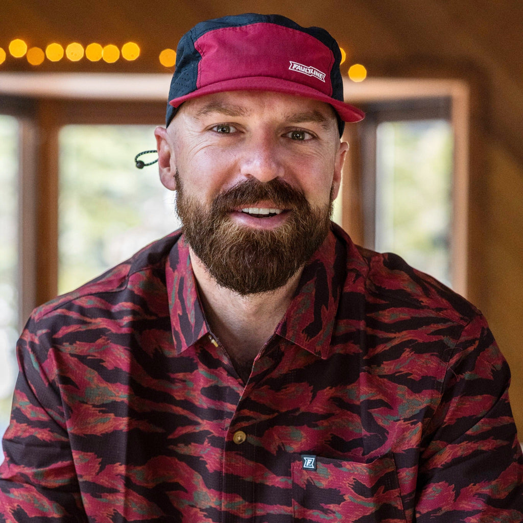 Crushable 5-Panel Camper Hat - Maroon/Black