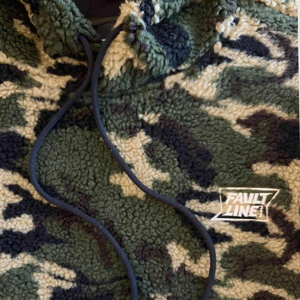 Twilight High Pile Fleece Hoodie - Forest Camo
