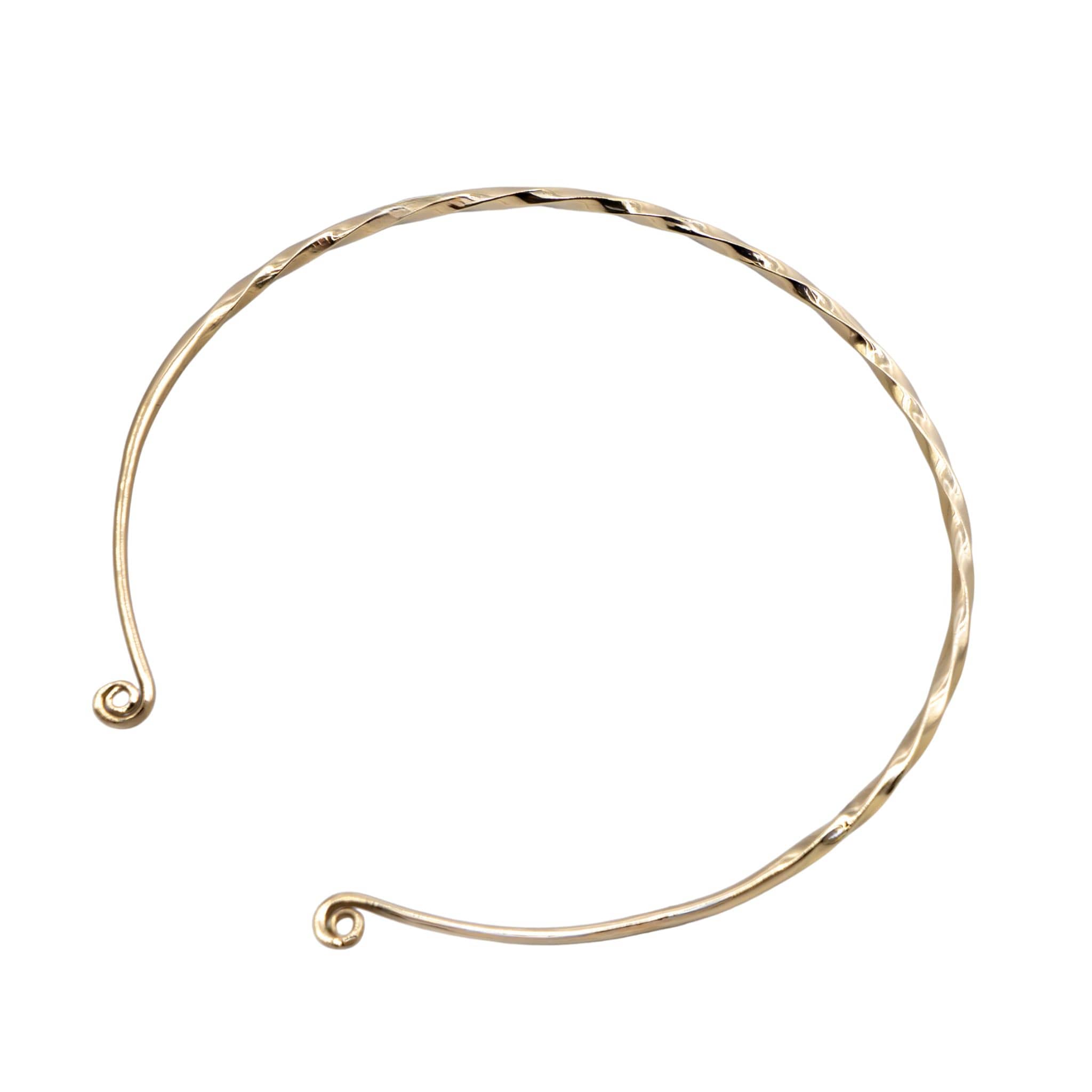 Open Collar Brass Choker Necklace for Women | Uzi
