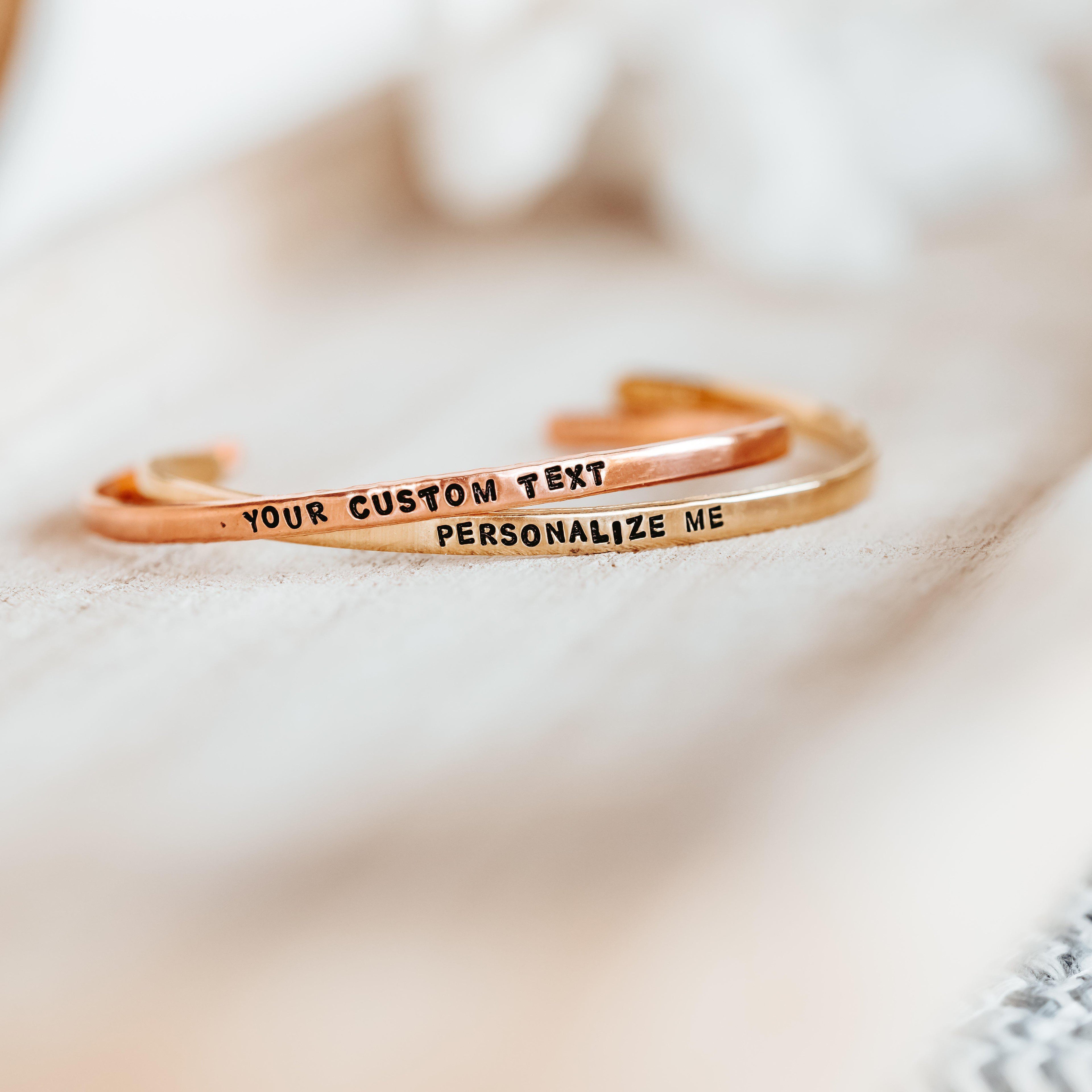 VEGAN FOR LIFE Skinny Cuff Bracelet
