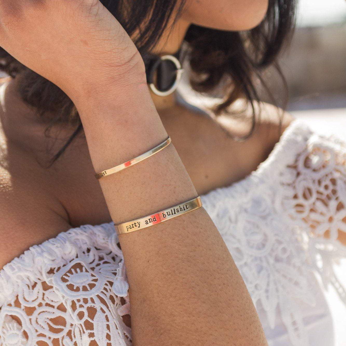 VEGAN FÜR DIE TIERE Stapelarmband