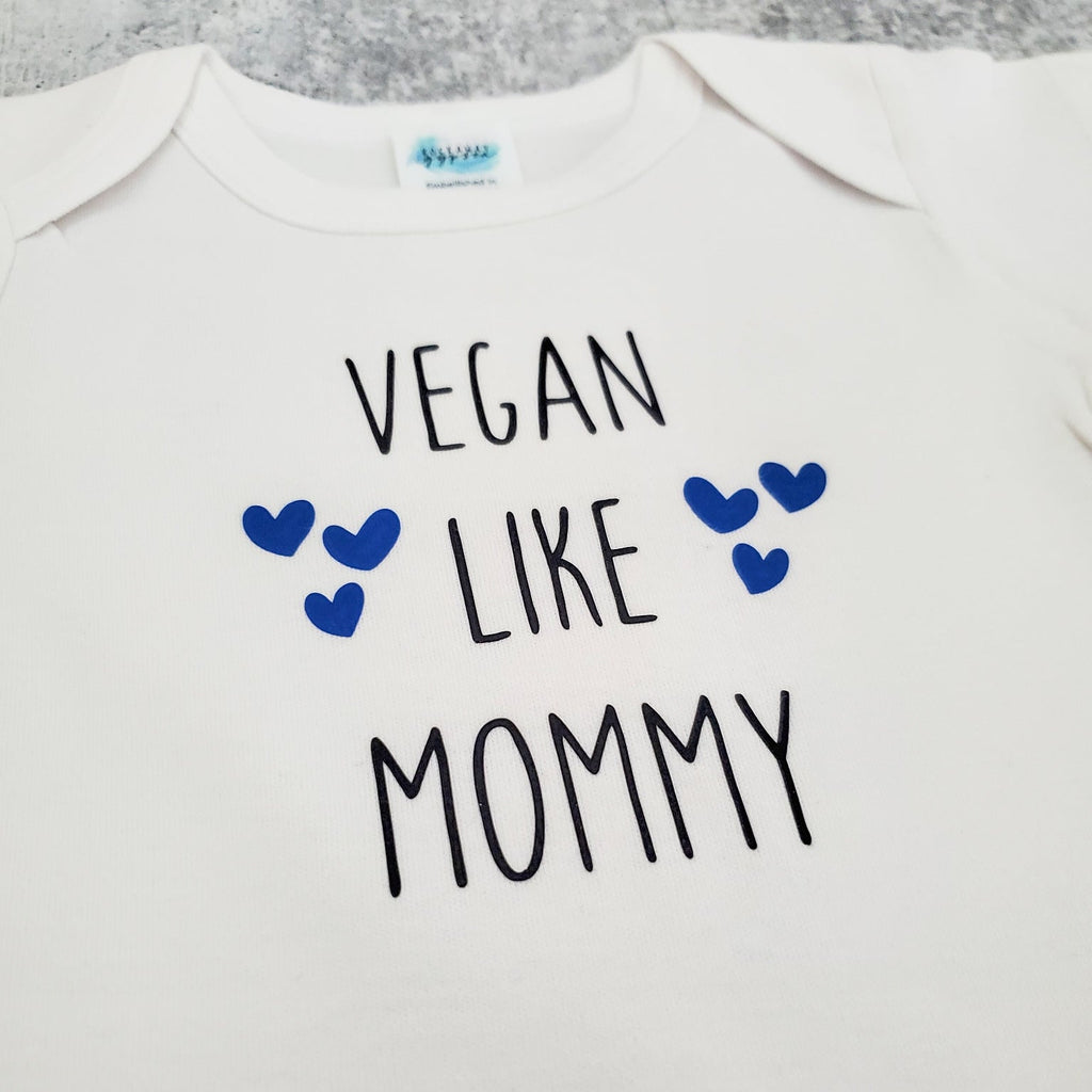 VEGAN LIKE DADDY or MOMMY Short Sleeve Baby Bodysuit