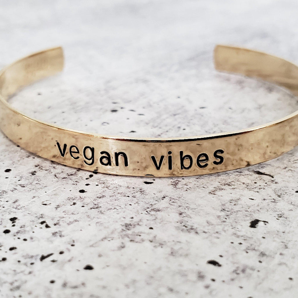 VEGAN VIBES Stapelarmreif