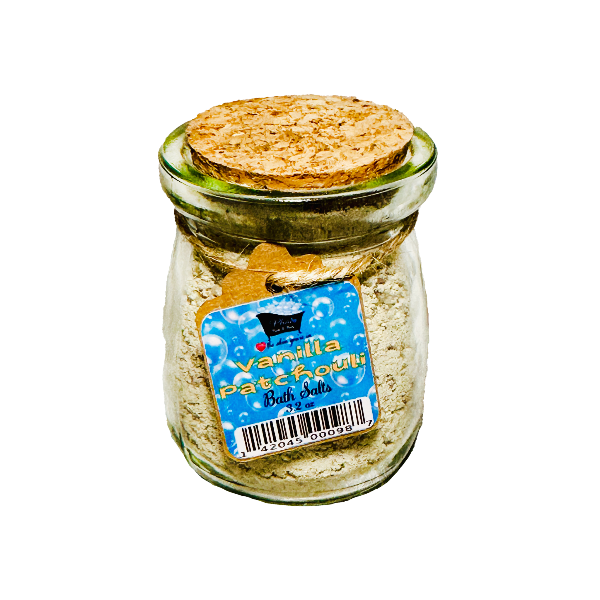 Vanilla Patchouli Natural Bath Salts with Kaolin Clay Avocado Oil & Sea Salt Bath Soak | 3.5 oz