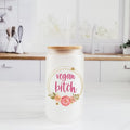Vegane Schlampe Milchglas-Trinkbecher