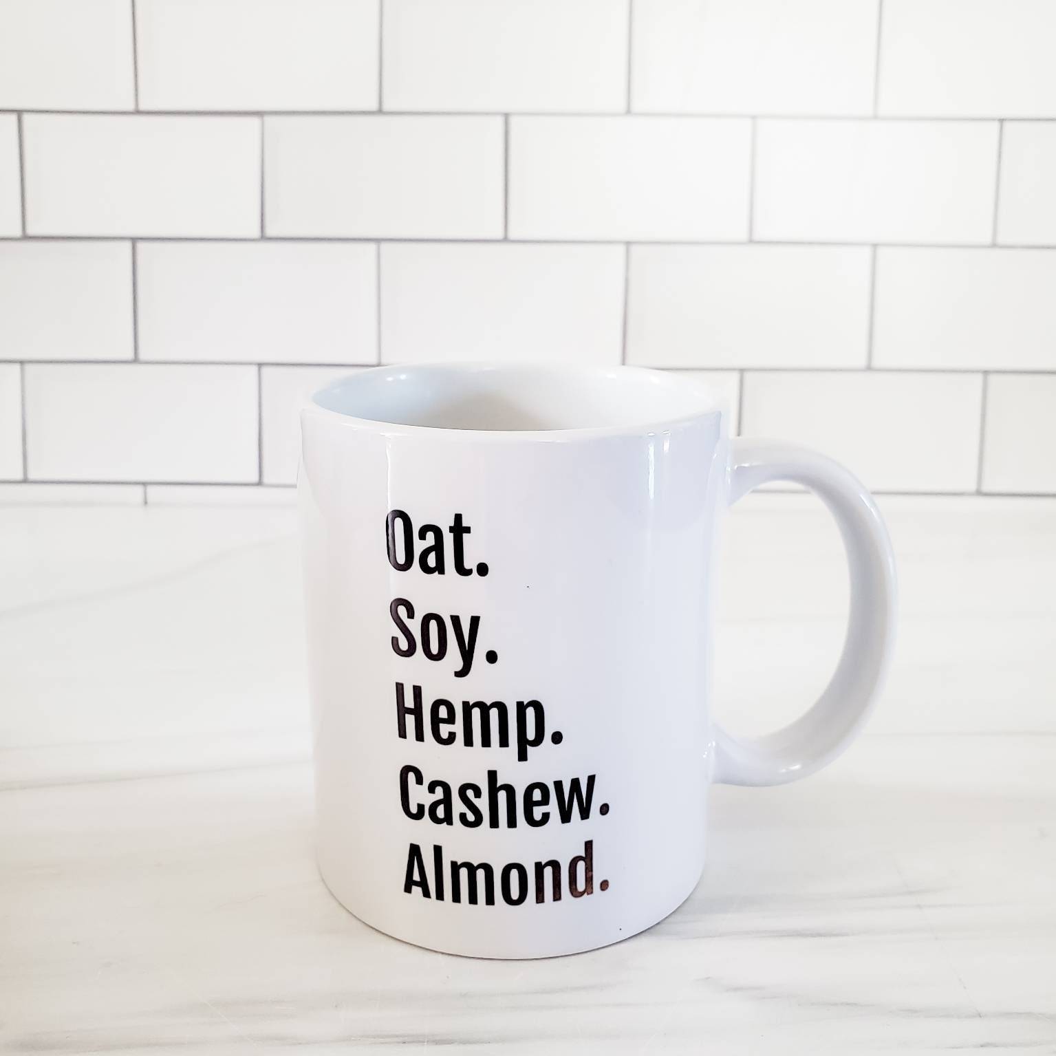 Vegane Milch Tasse