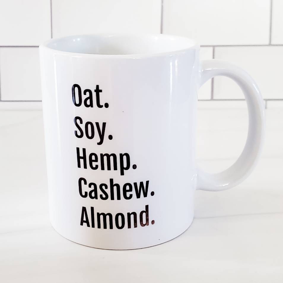 Vegane Milch Tasse