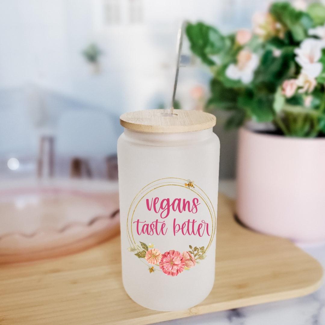 Vegans Taste Better Milchglas-Trinkbecher