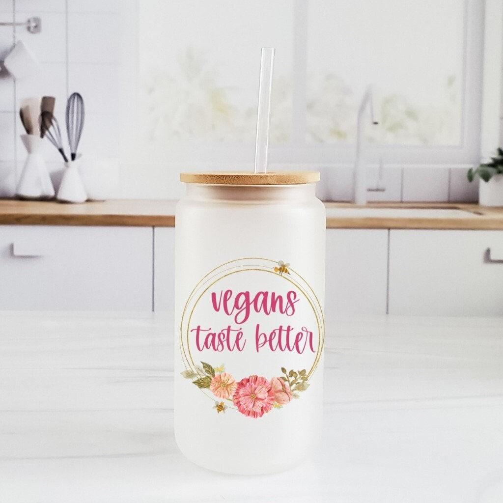Vegans Taste Better Milchglas-Trinkbecher