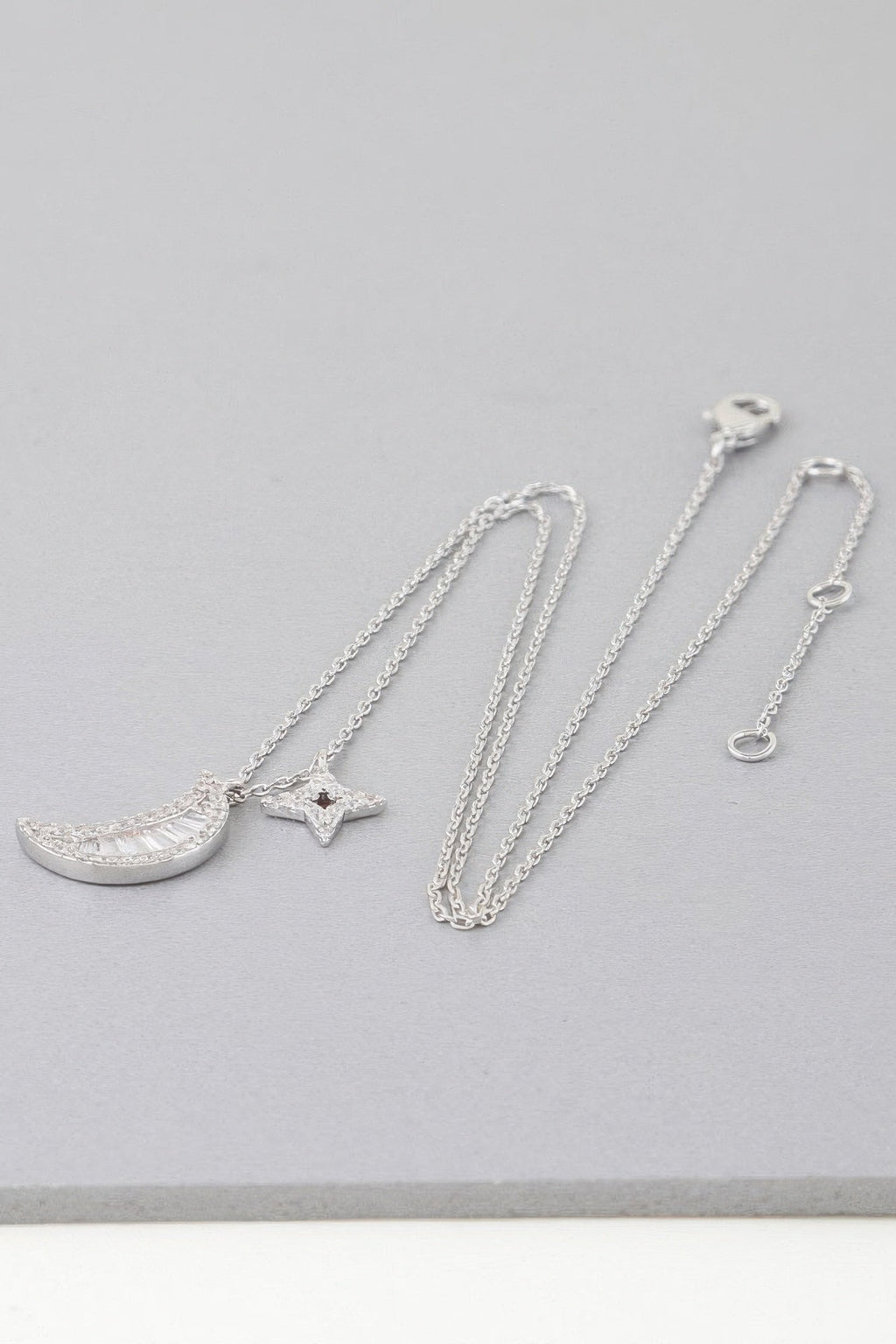 Jeweled Sun N Moon Necklace