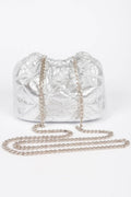 Quilted Metallic Bucket Bag