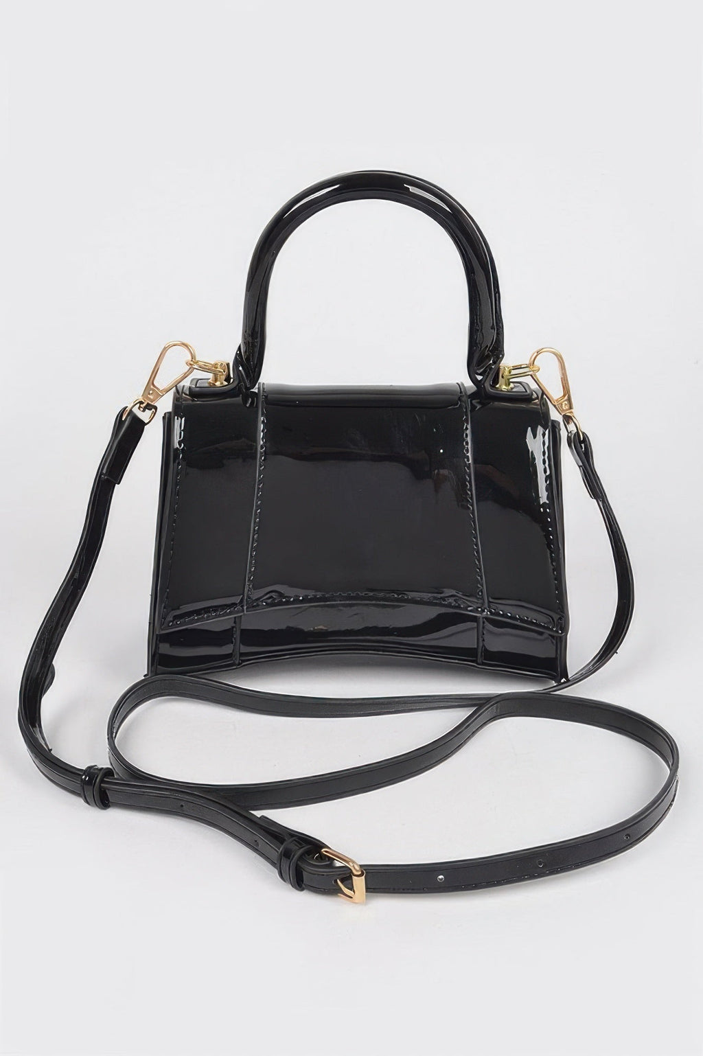 Enamel Top Handle Bag