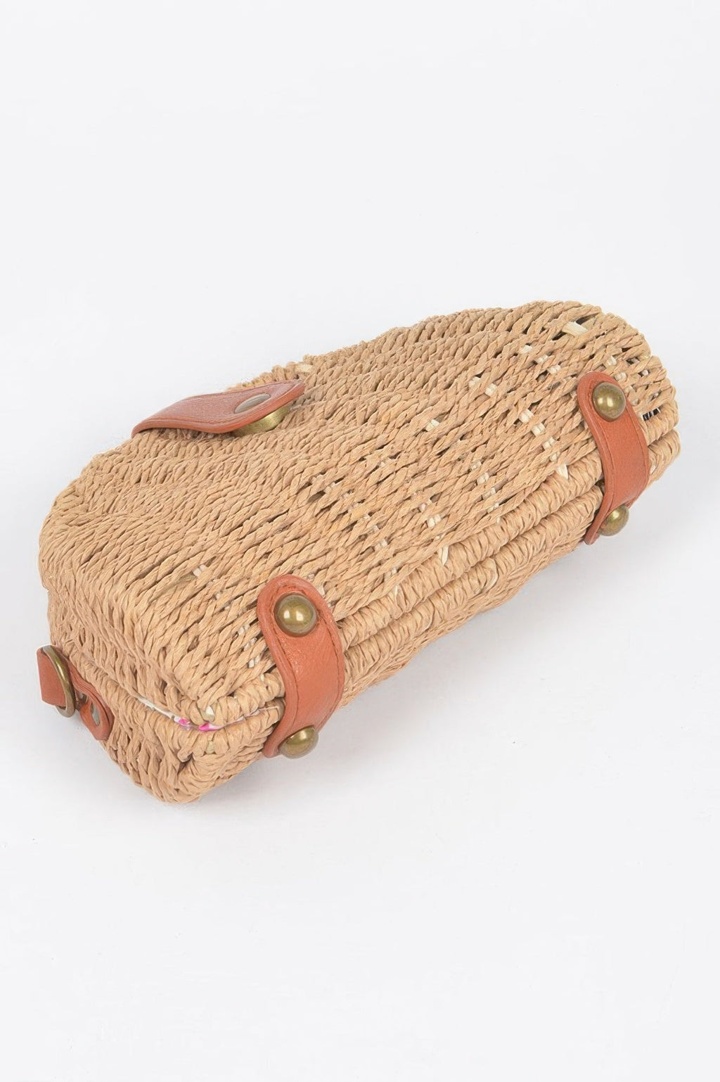 Semi Circle Bamboo Clutch