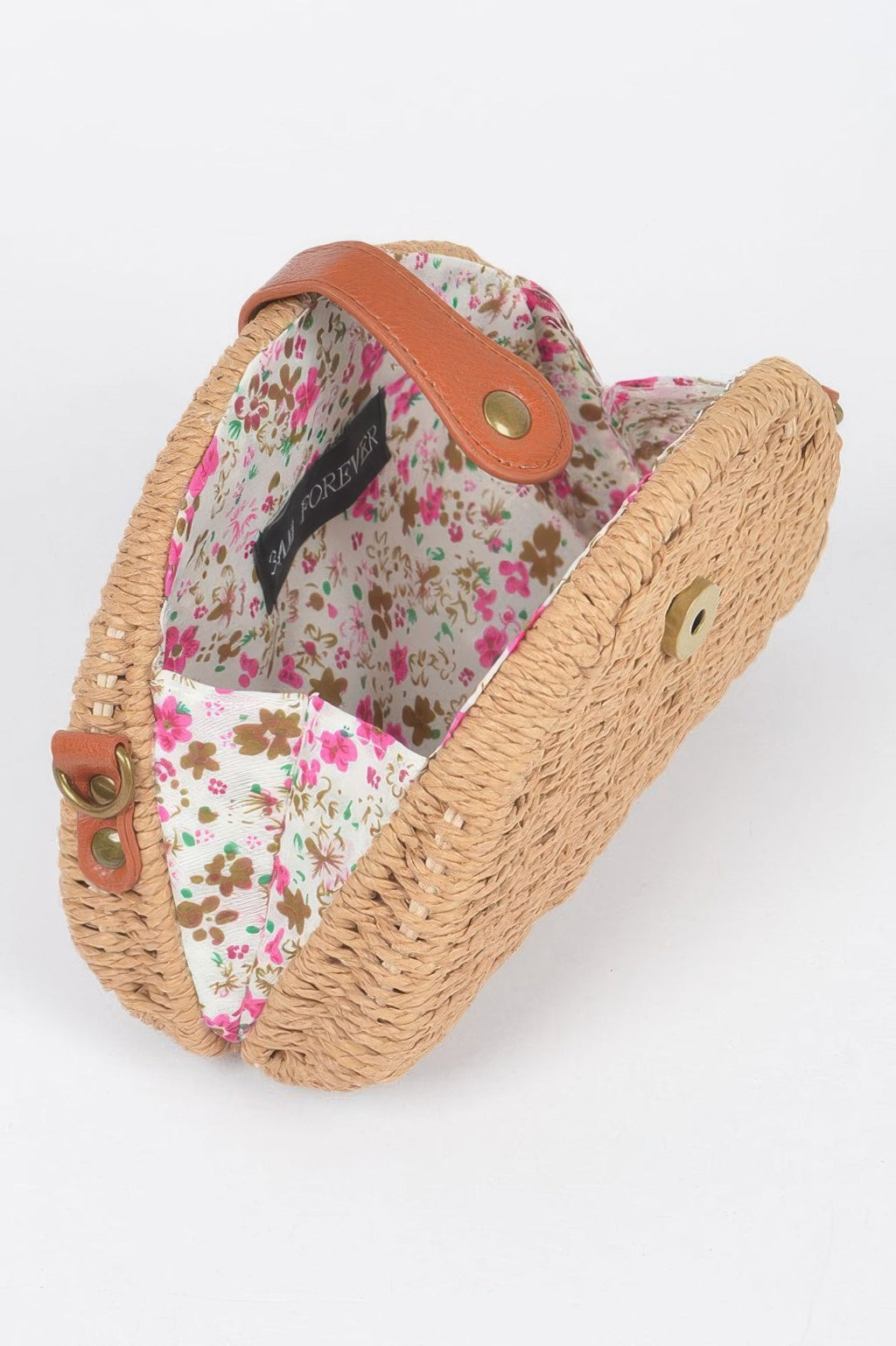 Semi Circle Bamboo Clutch