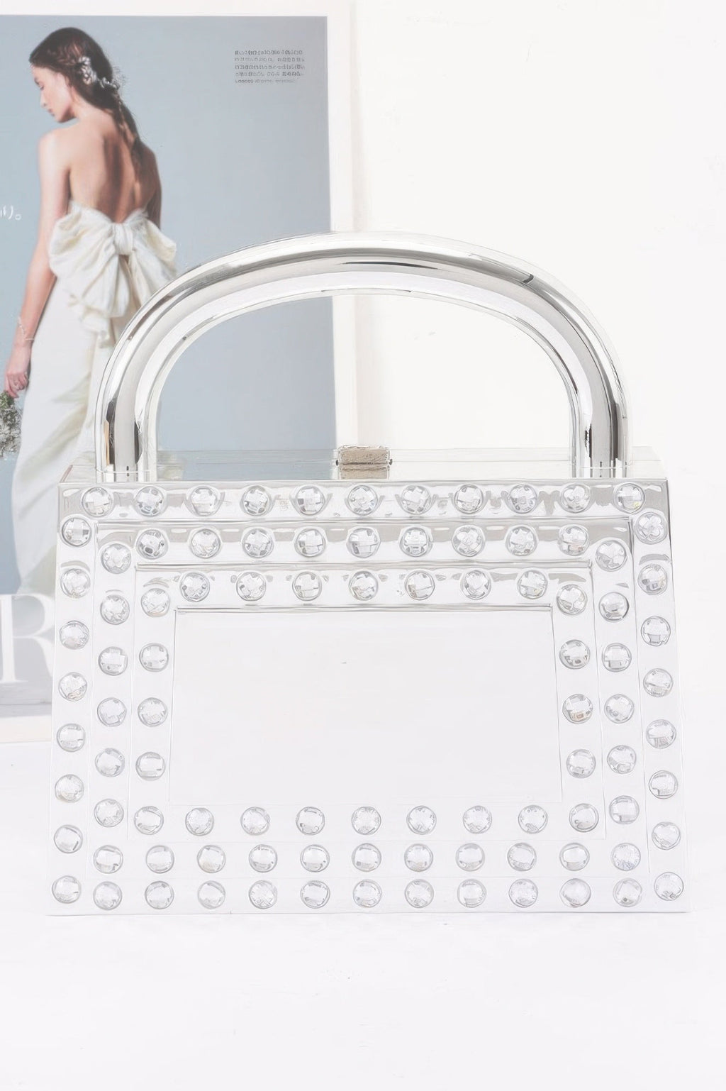 Metallic Acrylic Clutch