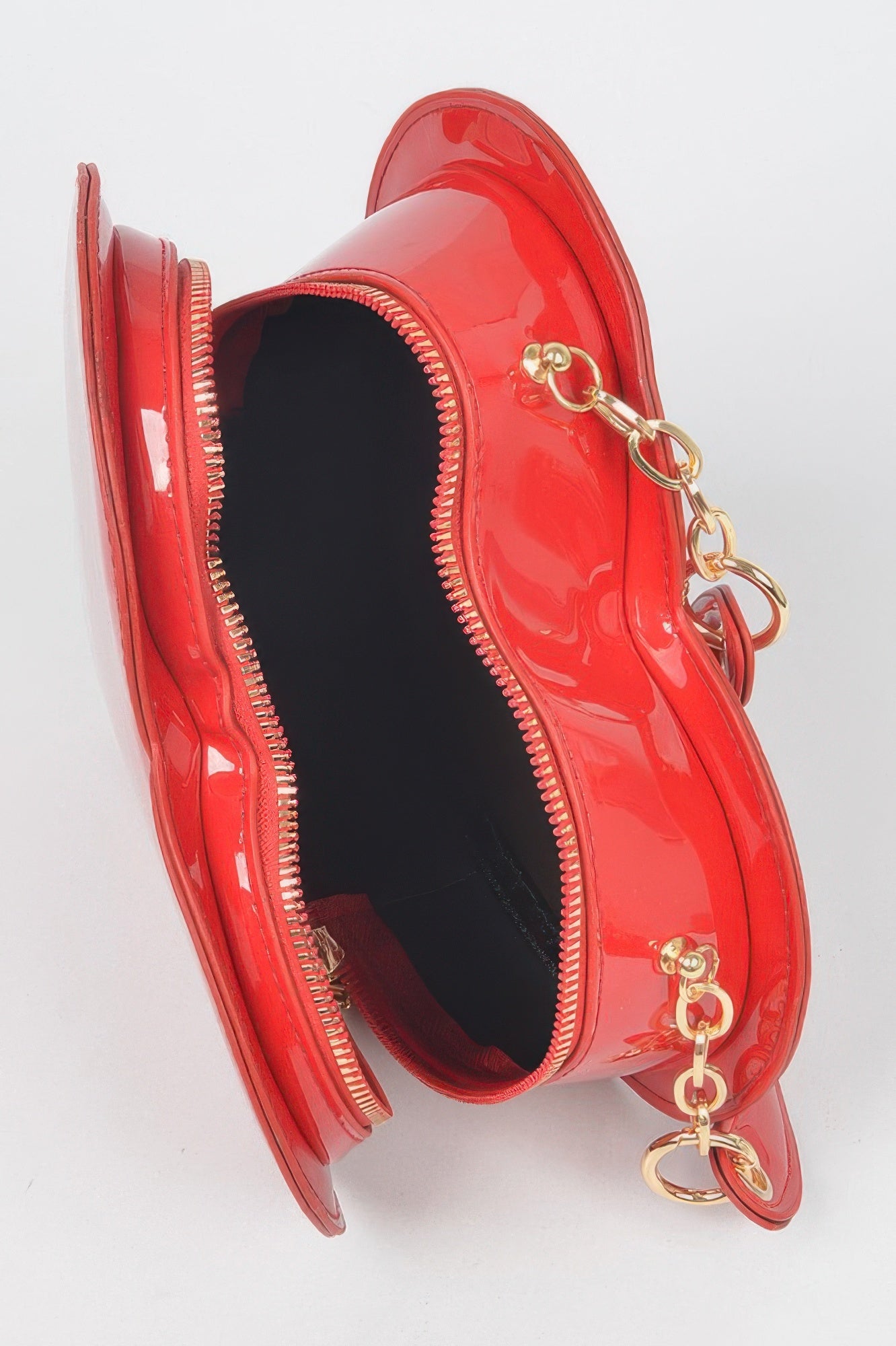 Enamal Heart Shape Crossbody Bag