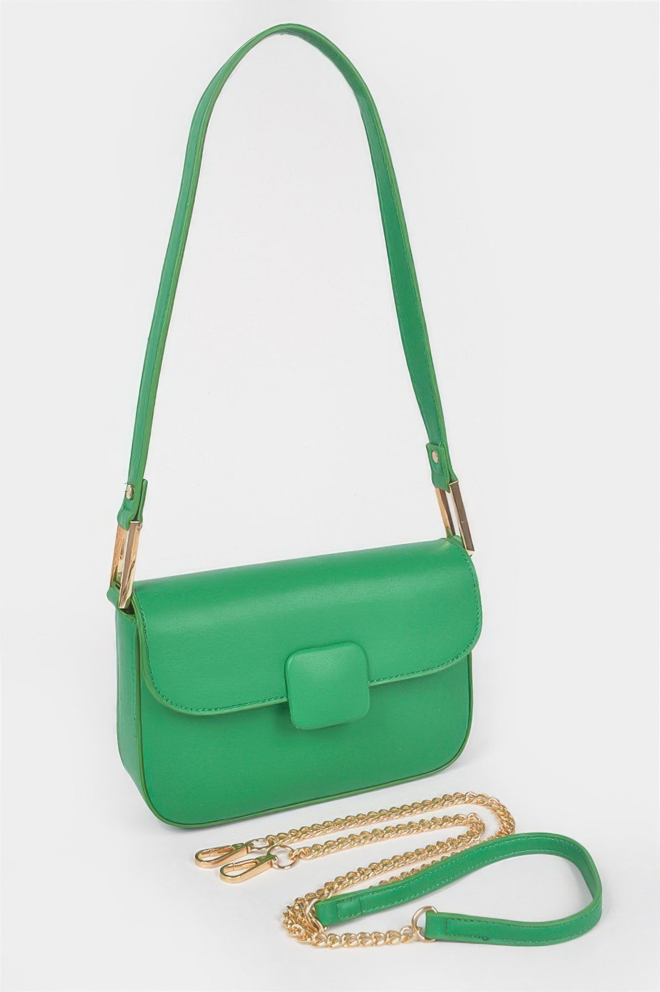 Faux Leather Shoulder Bag