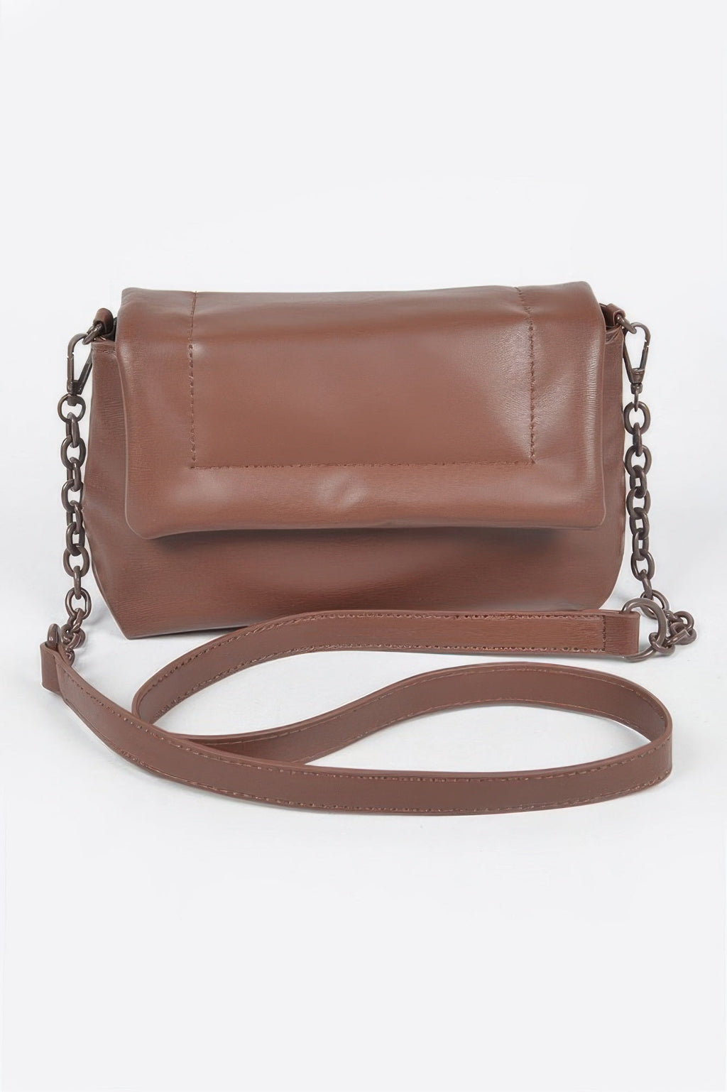 Faux Leather Shoulder Bag