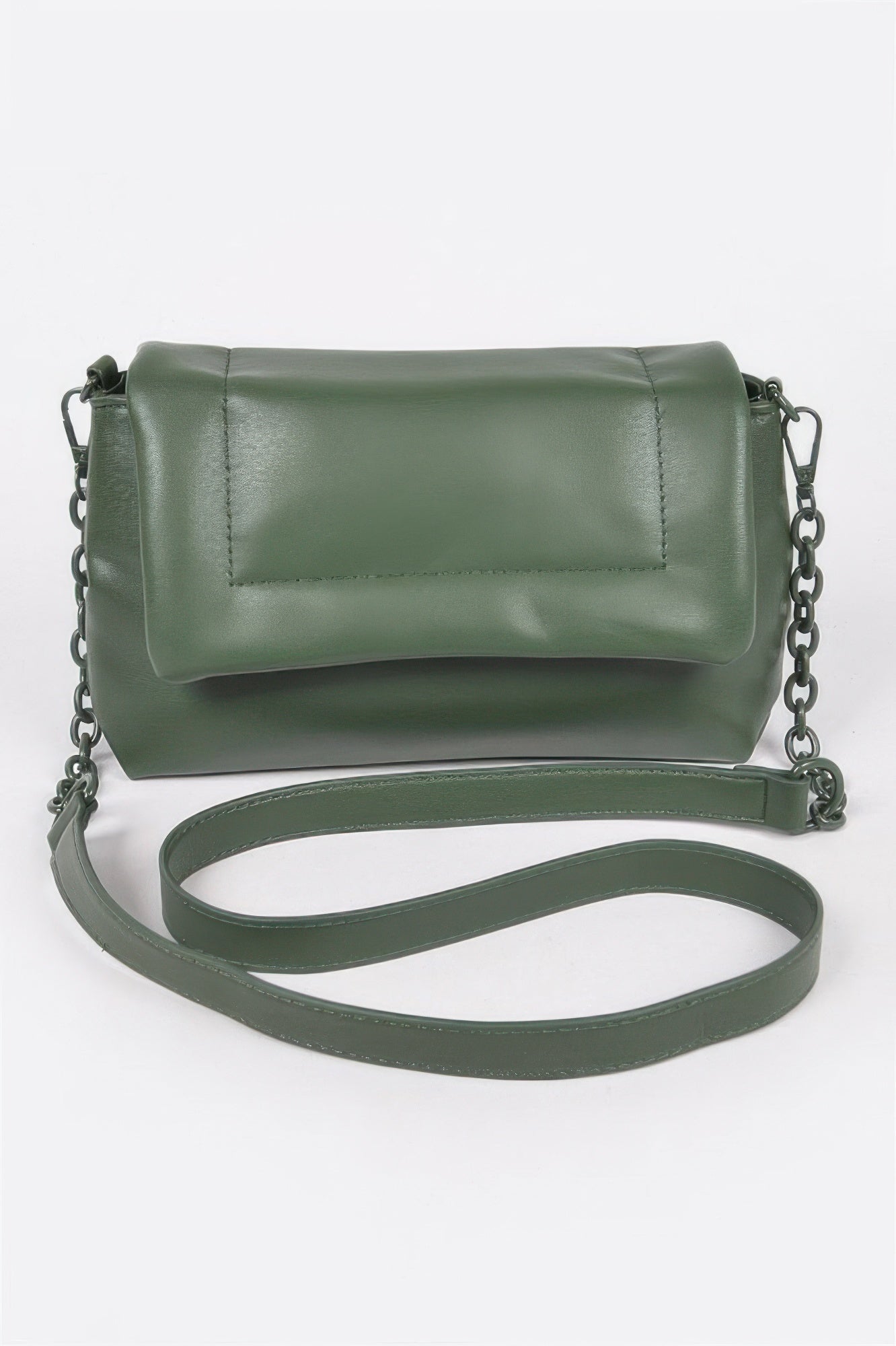 Faux Leather Shoulder Bag