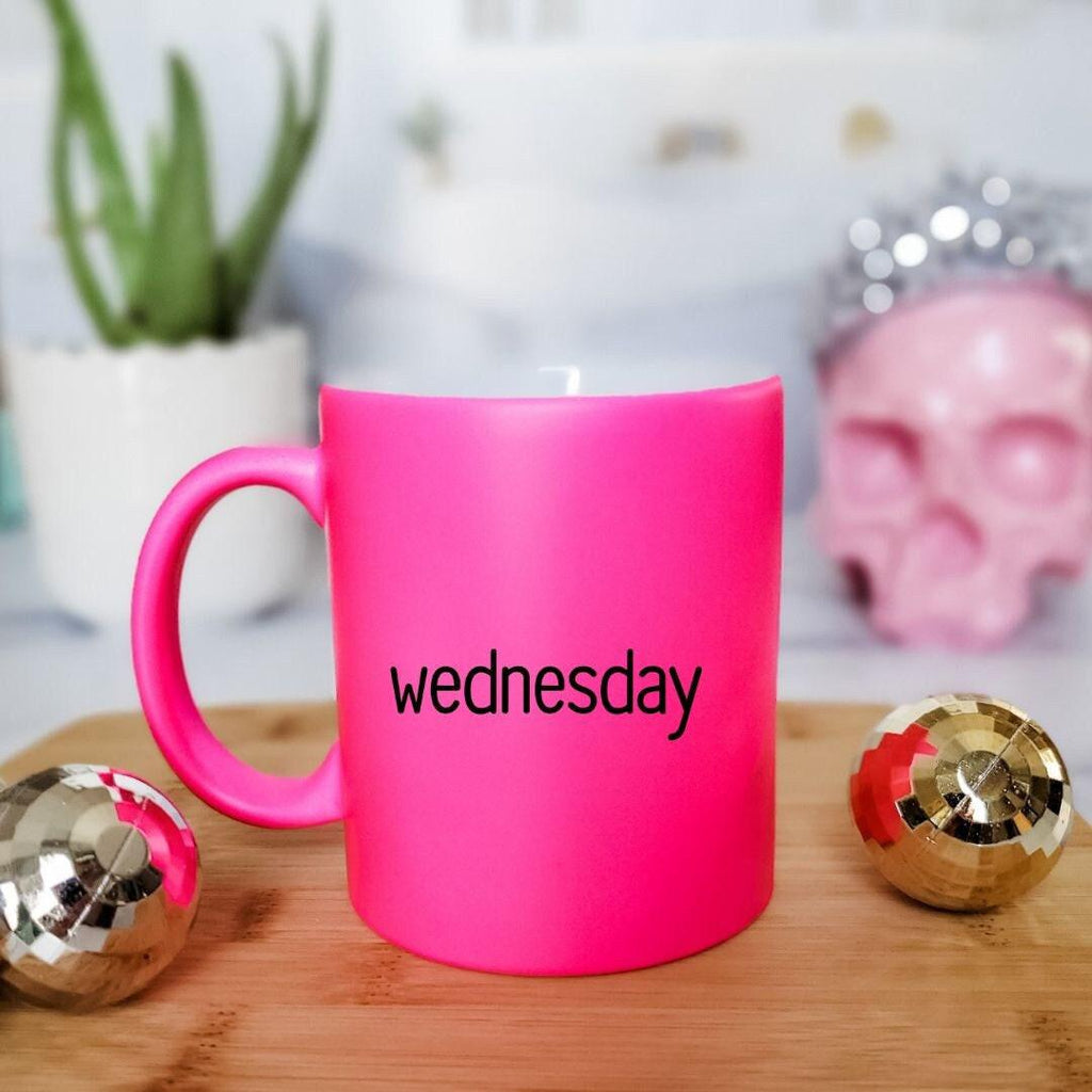 Mittwoch Rosa Kaffeetasse