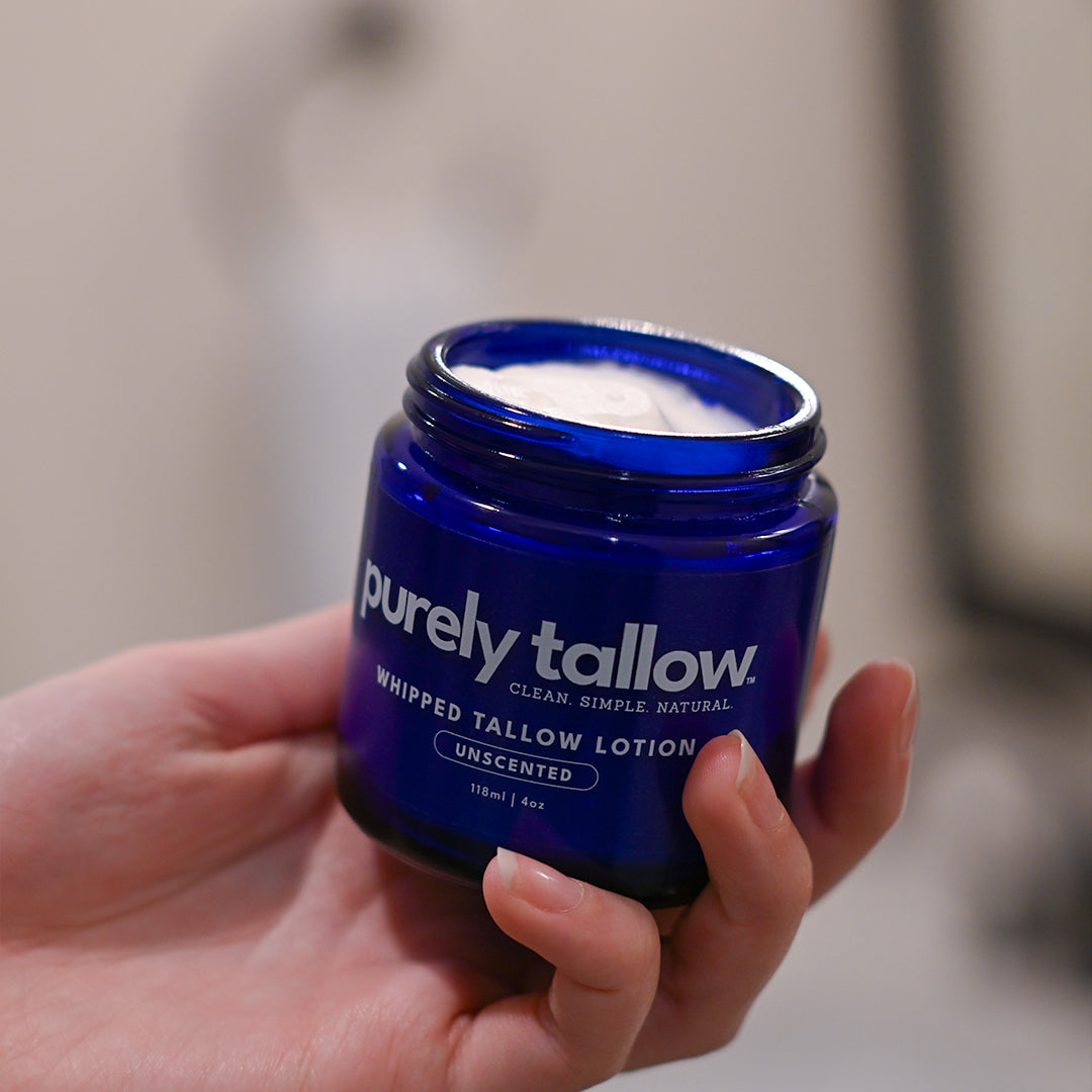 Aufgeschlagene Talgcreme