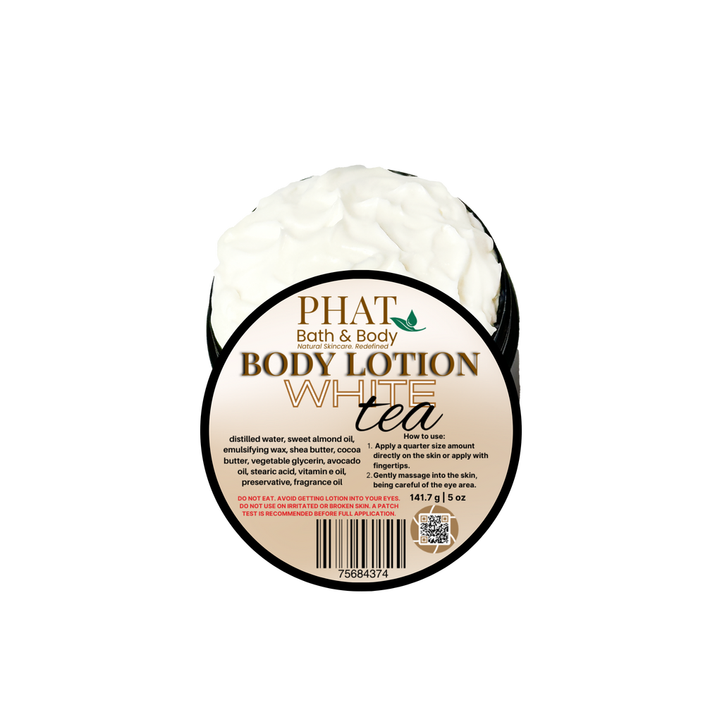 White Tea Moisturizing Body Lotion with Shea & Cocoa Butter | 5 oz