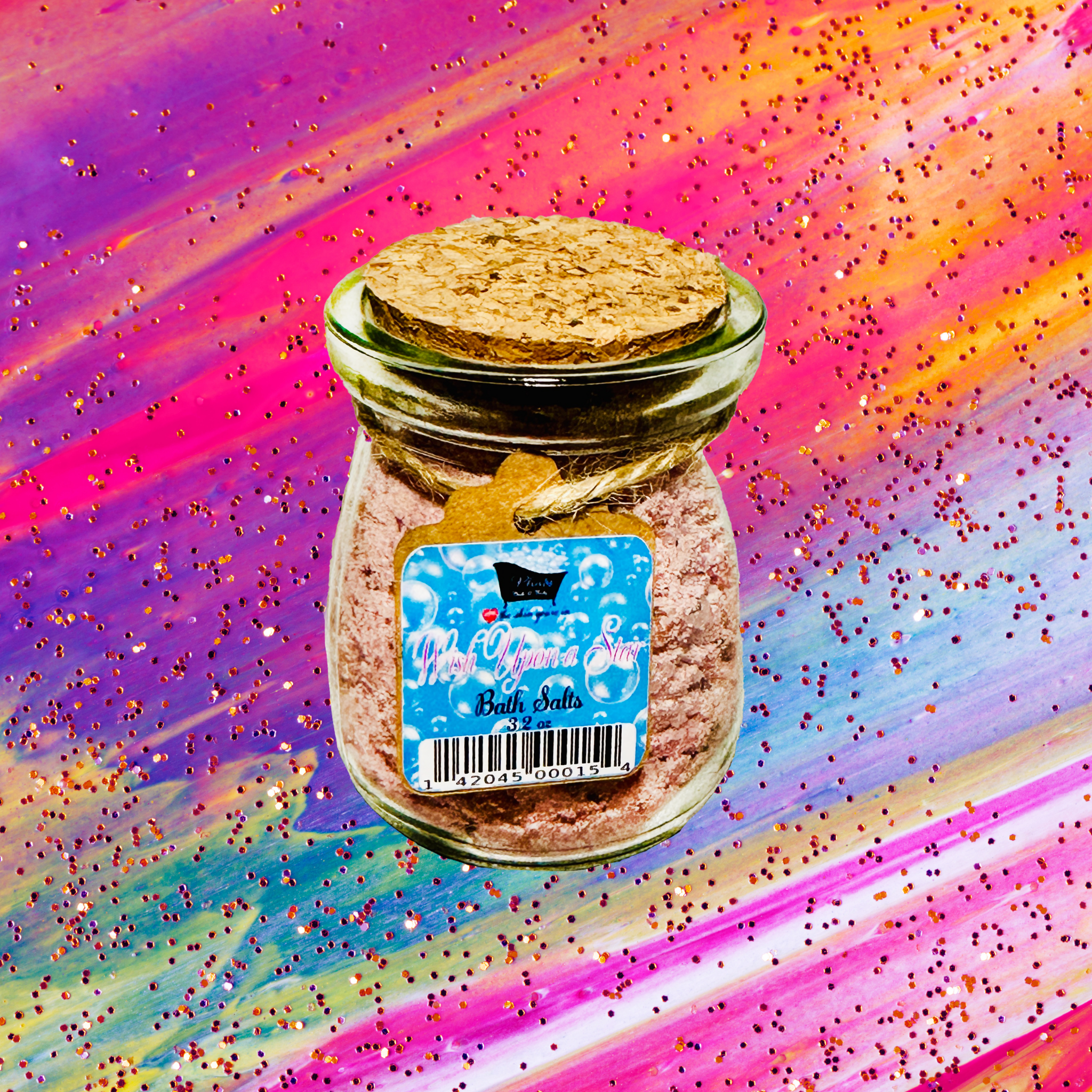 Wish Upon a Star Natural Bath Salts with Kaolin Avocado & Sea Salt Thousand Wishes Type | 3.5 oz