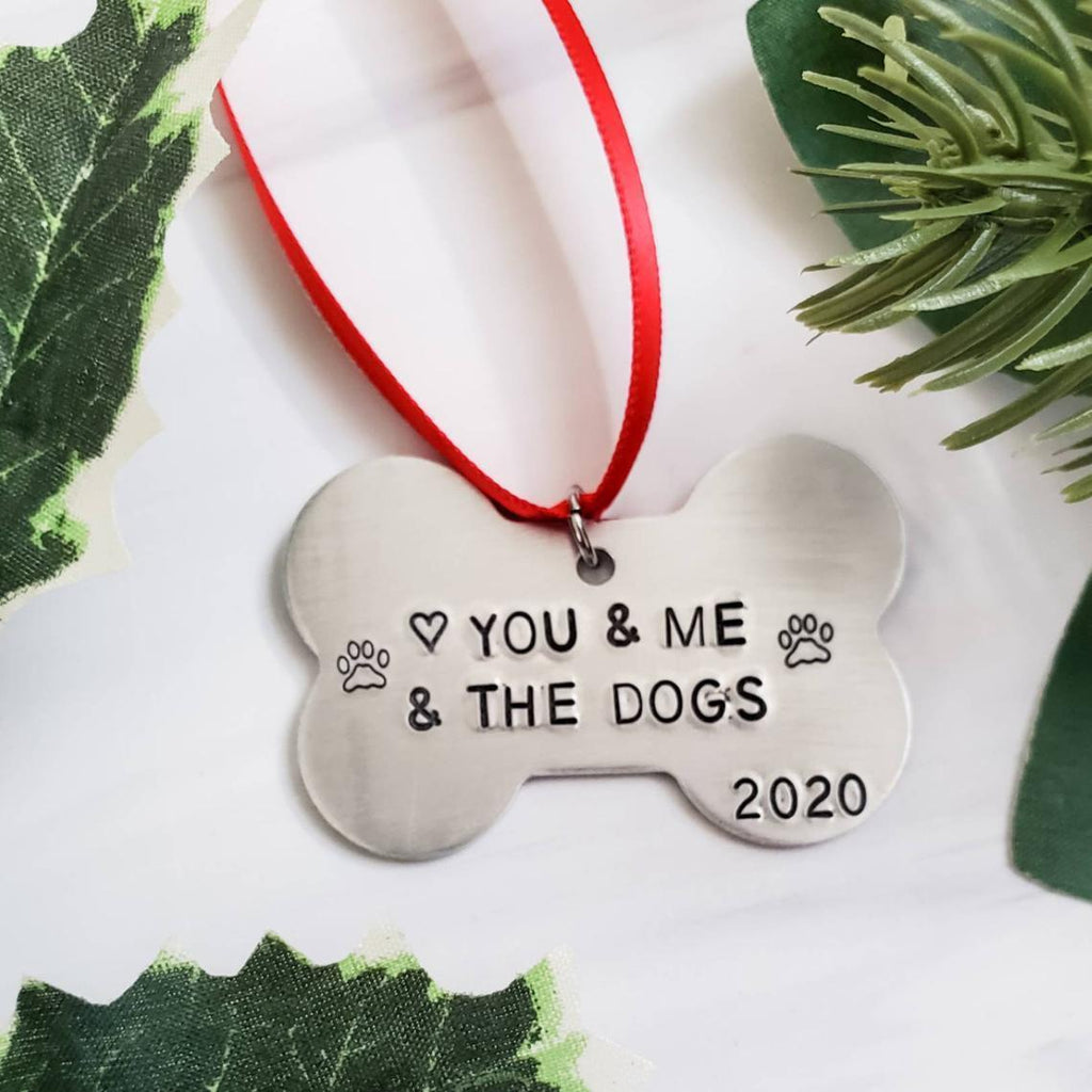 You & Me & The Dog Christmas Ornament
