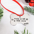 You & Me & The Dog Christmas Ornament