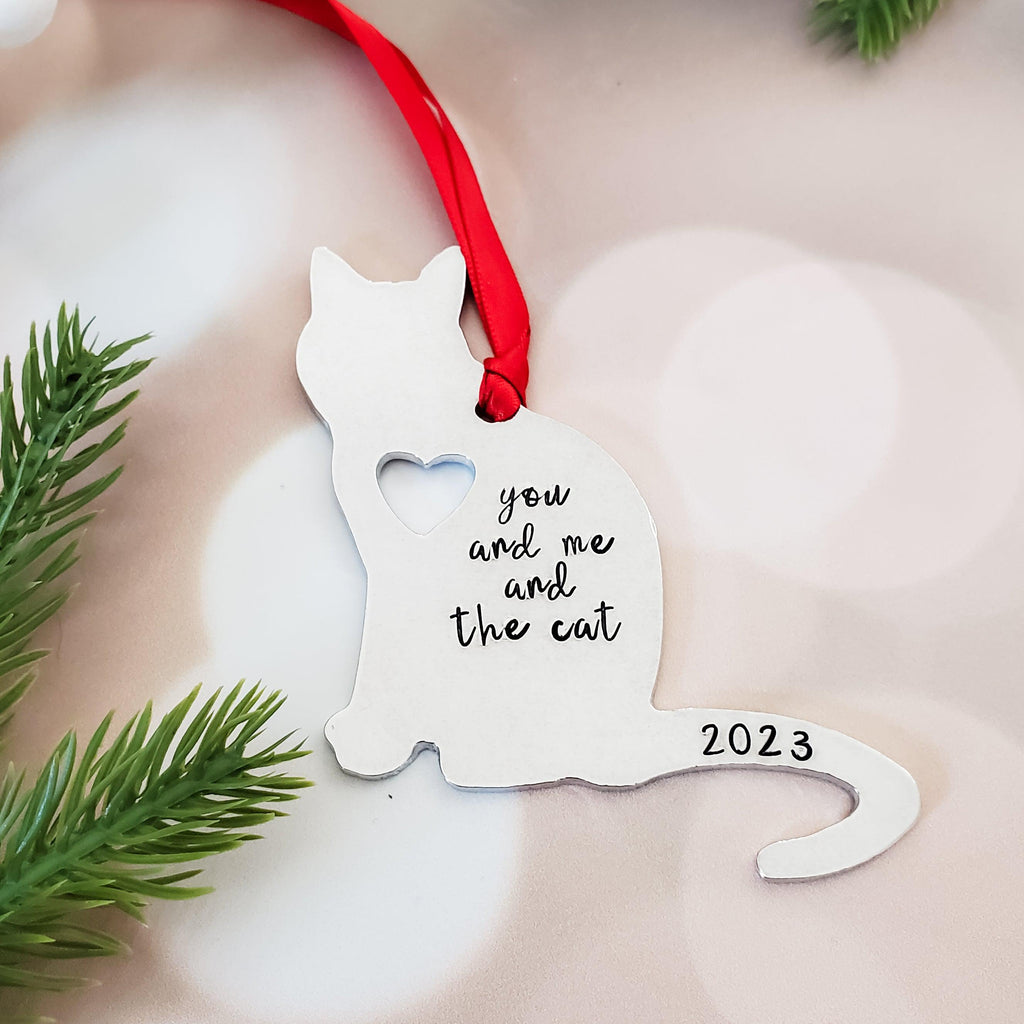 You and Me and the Cats Christmas Ornament