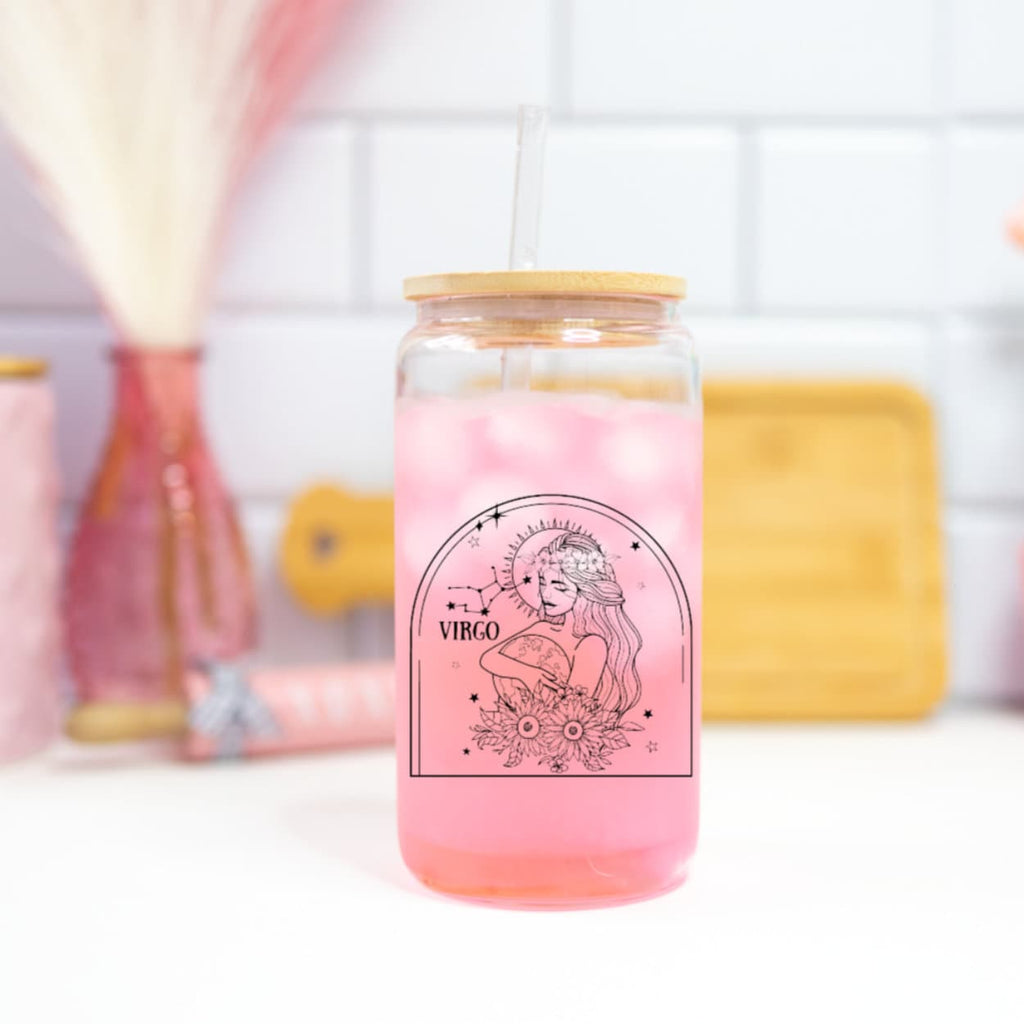 Zodiac Constellation Glass Cup