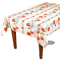 French Provencal tablecloth - Acrylic coated cotton, Spill-proof - 58" square - Poppies ivory | Tissus Toselli