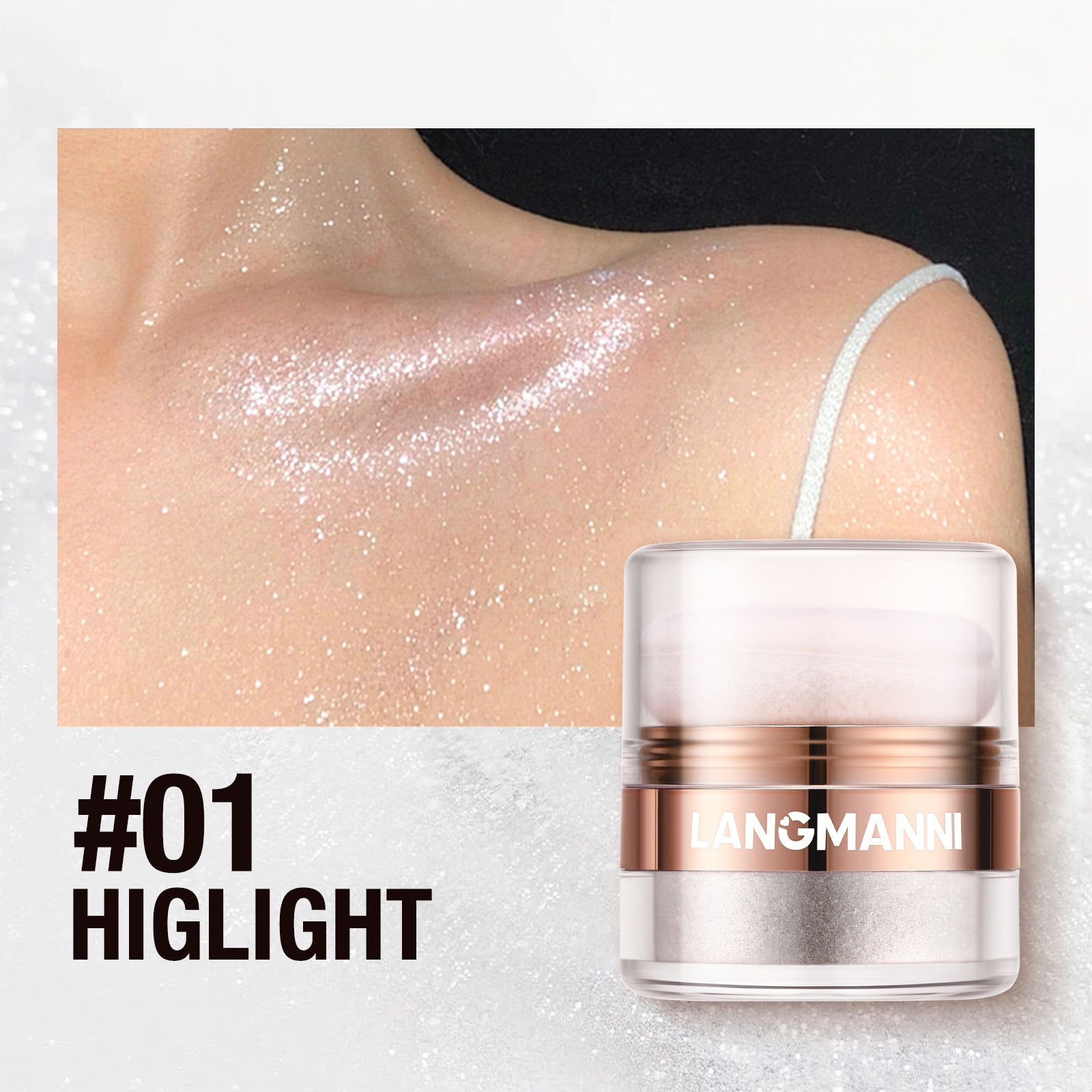 Highlighter Puder für Gesicht und Körper, Rouge, Shading-Puder