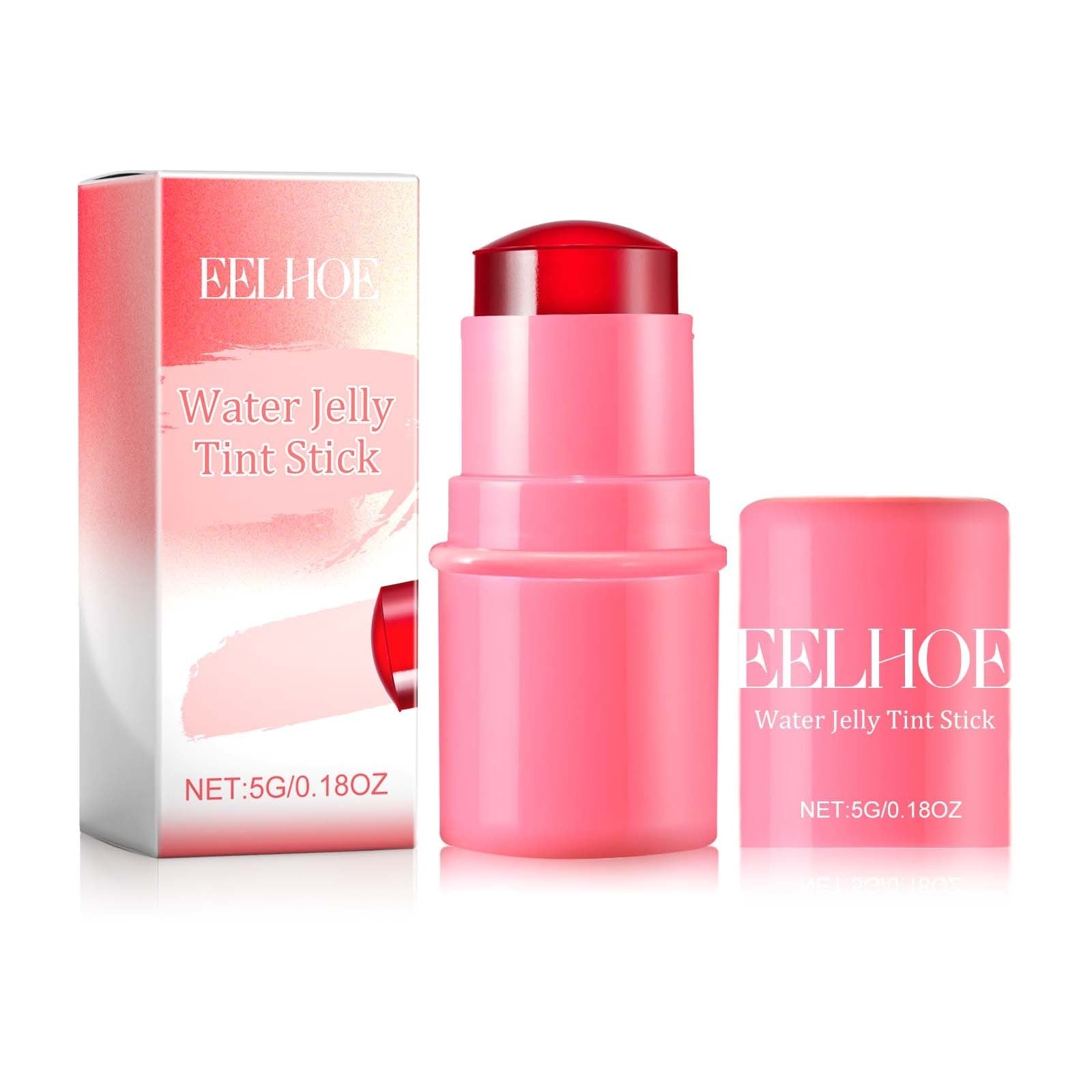 EELHOE Frucht-Gelee-Rouge-Lippenstift-Stick Lazy Contouring Gleichmäßiger Hautton Aufhellend und farbenfroh Einfach anzuwendender Lipgloss-Stick