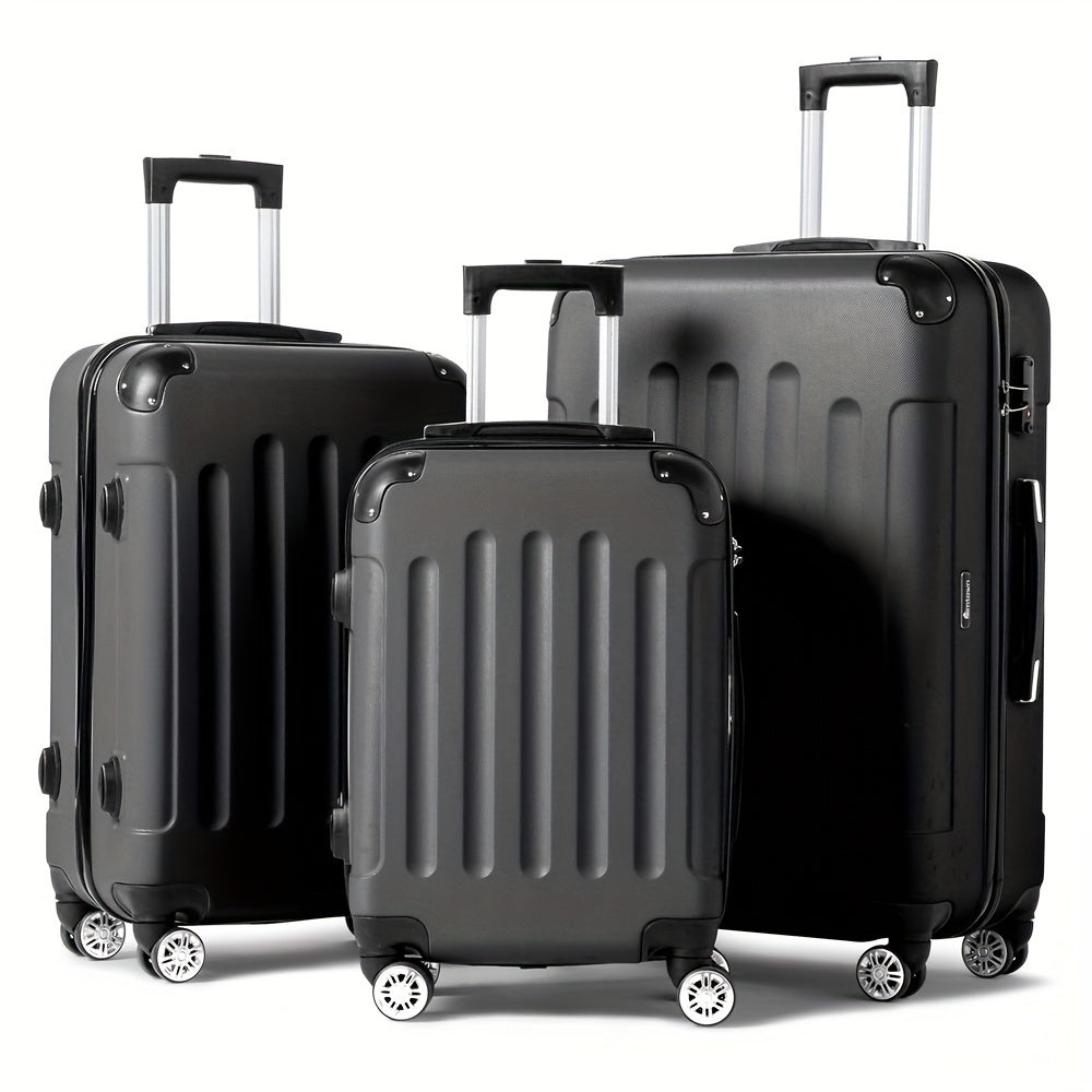 3-teiliges Hartschalenkoffer-Set mit TSA-Schloss – 20/24/28 Zoll mit 360°-Spinner-Rädern