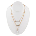 White Howlite and Bronze All Layered Up