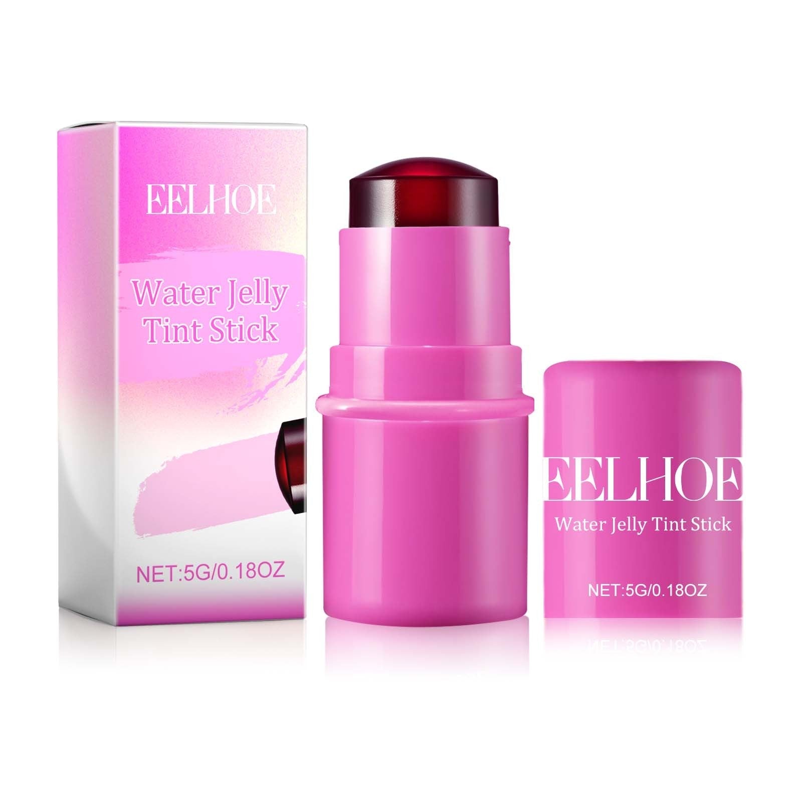 EELHOE Frucht-Gelee-Rouge-Lippenstift-Stick Lazy Contouring Gleichmäßiger Hautton Aufhellend und farbenfroh Einfach anzuwendender Lipgloss-Stick