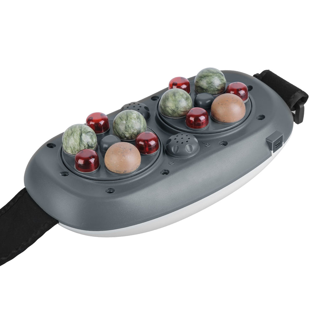 1Pc Abdominal Massager Anti Cellulite Remover Machine Electric Stomach Tummy Massager Automatic Bian Stone Kneading Massager With 5 Modes 3 Heat 3 Speeds 3 Timers For Belly Flattening Indigestion Stom