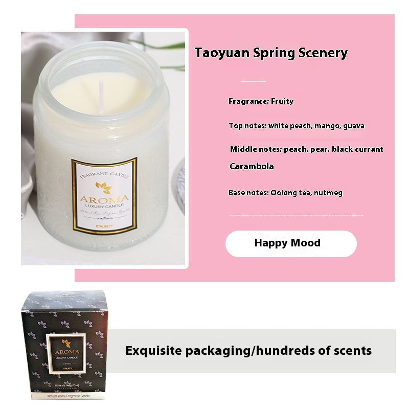 Große Aromatherapie-Kerze aus Glas mit Kreativrelief