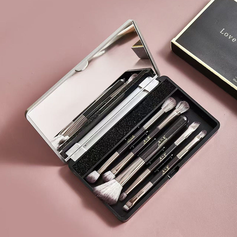 Make-up mit Spiegel Multifunktionales Make-up-Pinsel-Set