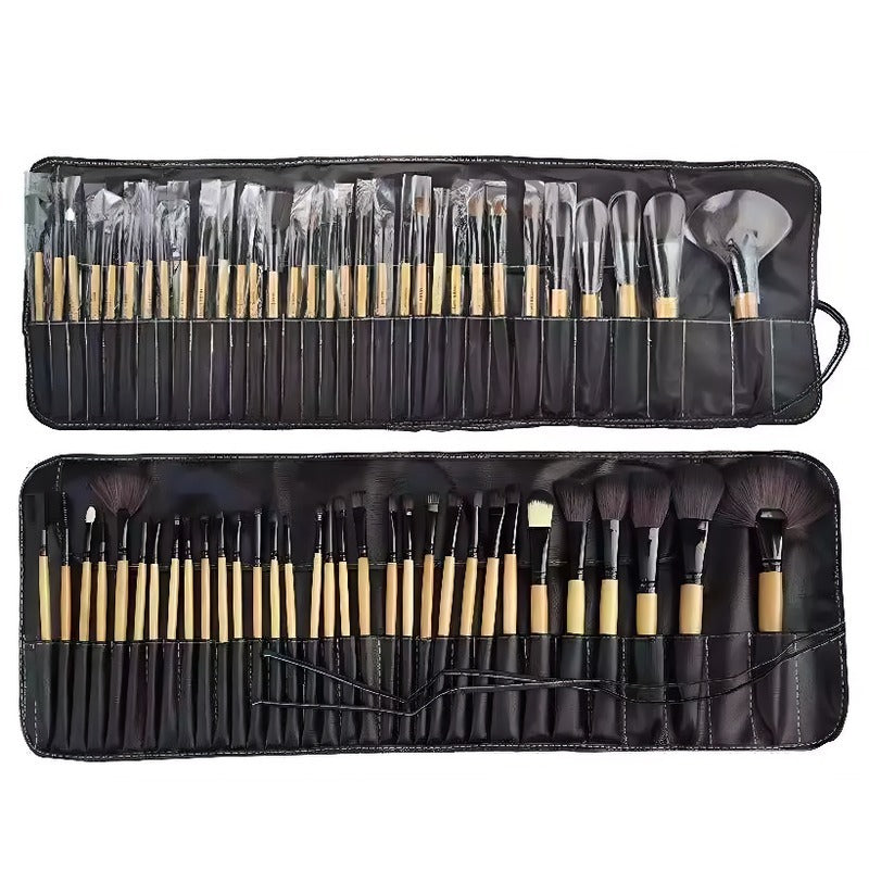 Ein tragbares 32-teiliges Make-up-Pinselset, das perfekt für Reisen, Geschäftsreisen und Make-up im Freien ist.