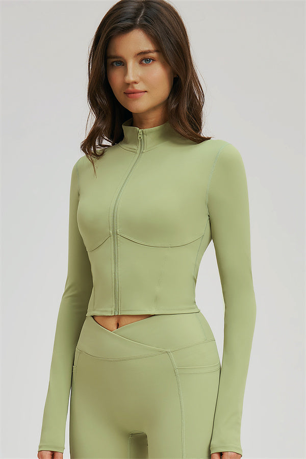 The Sizzle Zip Jacket Sports Bra Flared Leggings 3-Piece Set