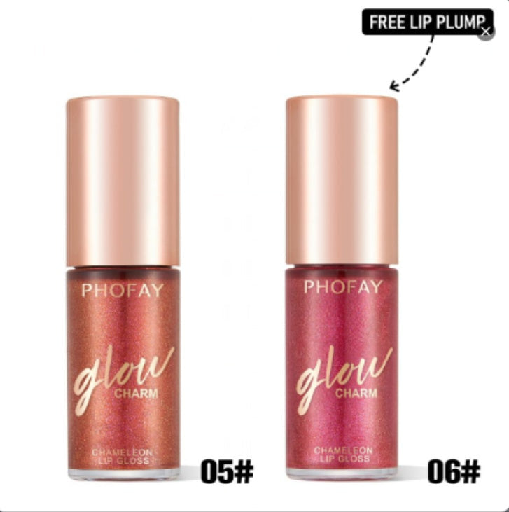 PHOFAY Feuchtigkeitsspendender Schimmer-Lipgloss