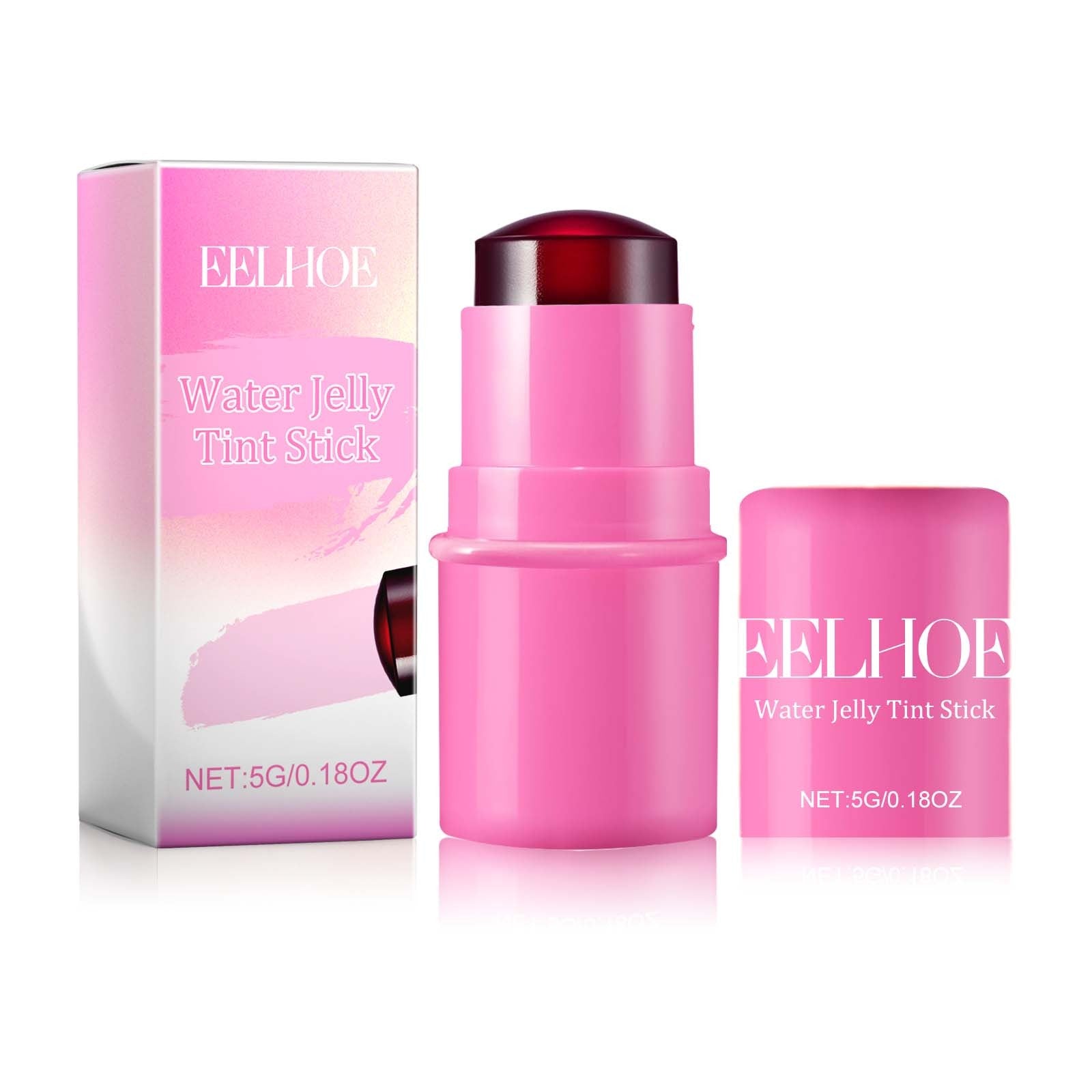 EELHOE Frucht-Gelee-Rouge-Lippenstift-Stick Lazy Contouring Gleichmäßiger Hautton Aufhellend und farbenfroh Einfach anzuwendender Lipgloss-Stick