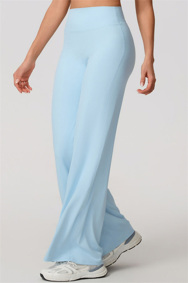 The Nestle Long Sleeve Crop Top Straight Leg Pants 2-Piece Set