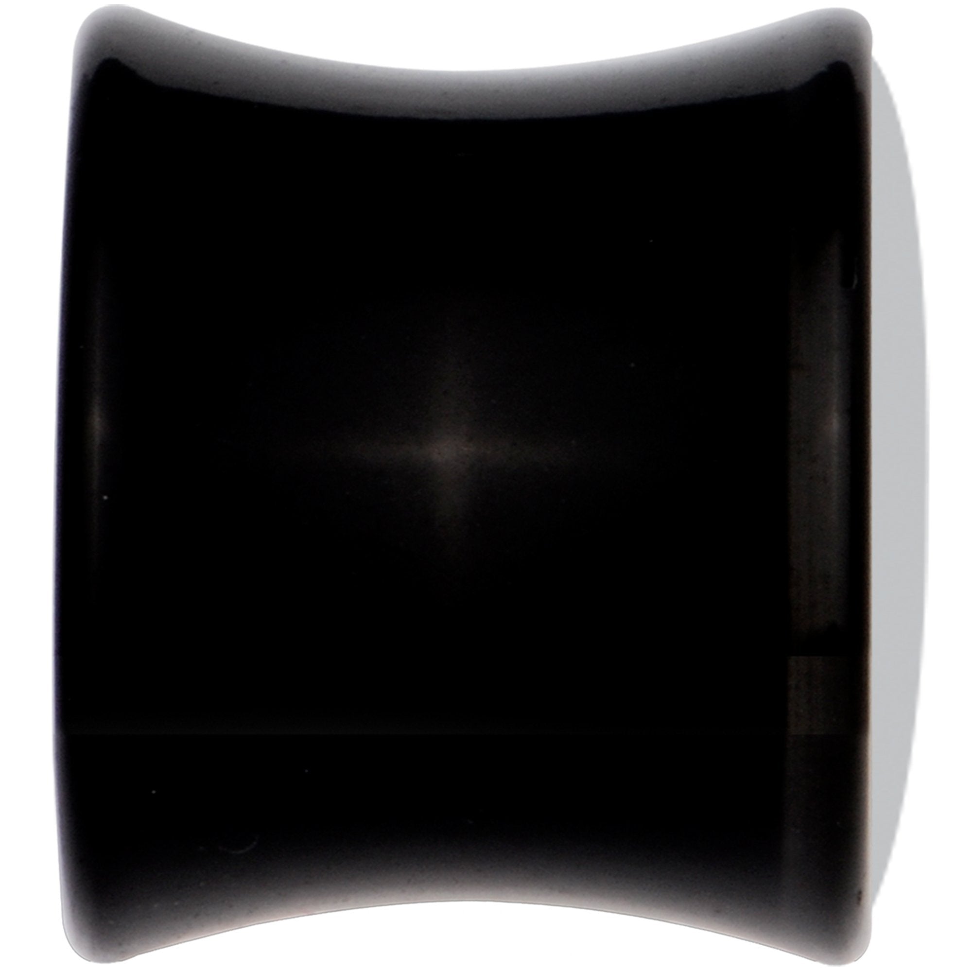 Black Acrylic Man Woman Floral Silhouette Saddle Plug Set 00G
