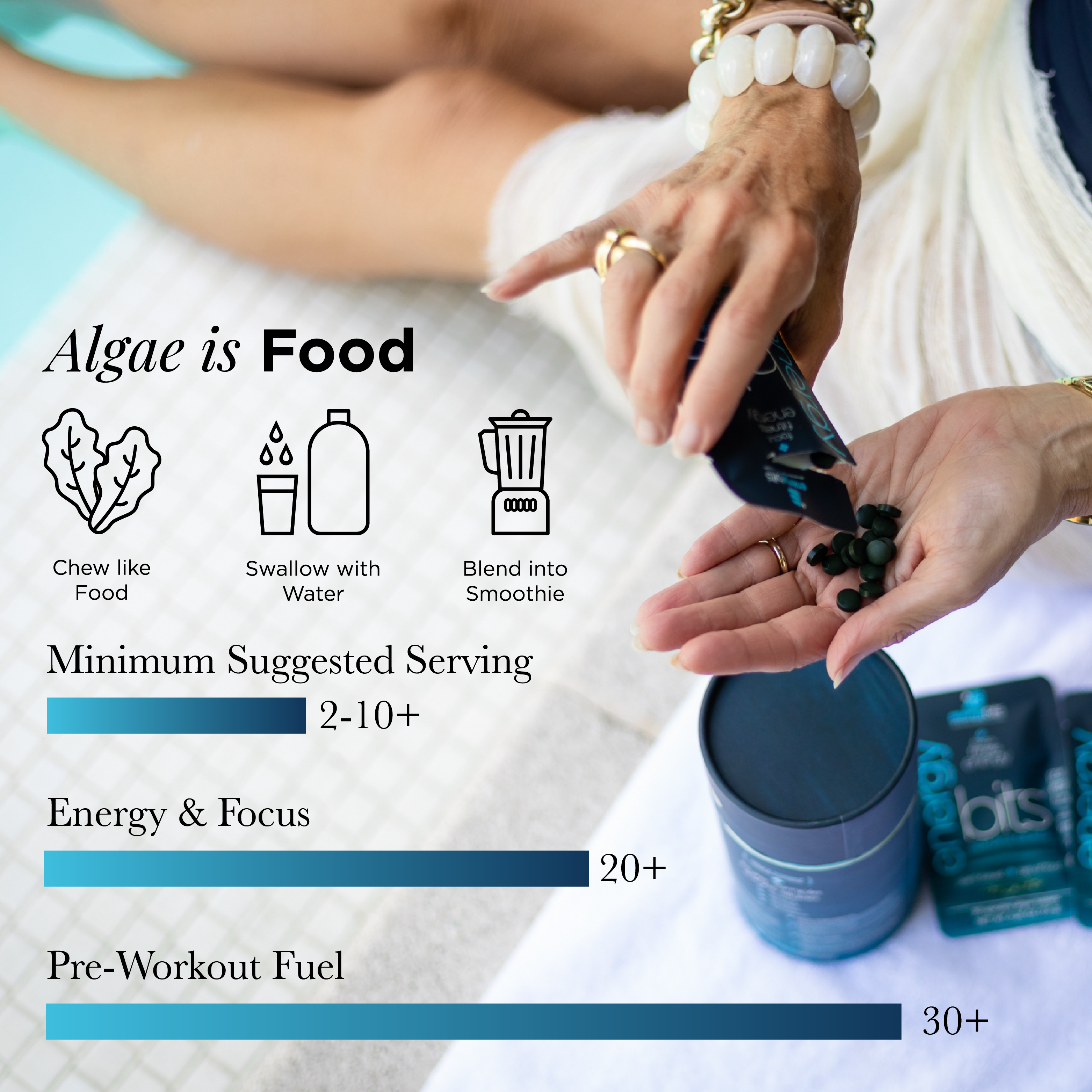 ENERGYbits® Spirulina | Großer Beutel