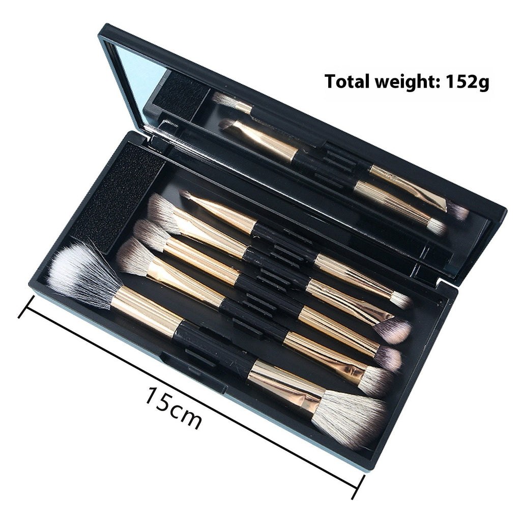 Make-up mit Spiegel Multifunktionales Make-up-Pinsel-Set